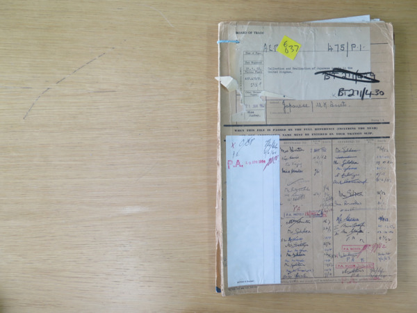 Facsimile: File BT 271/430: Japanese assets: collection and realisation