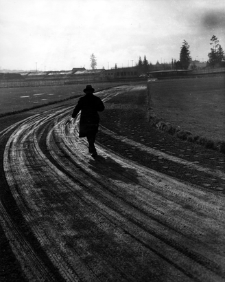 Man leaving the lot where he was forced to turn in his car